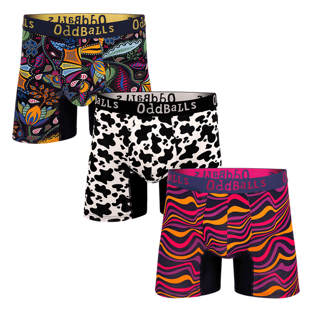 Tasty Bundle - Mens Bamboo Boxer Shorts 3 Pack Bundle