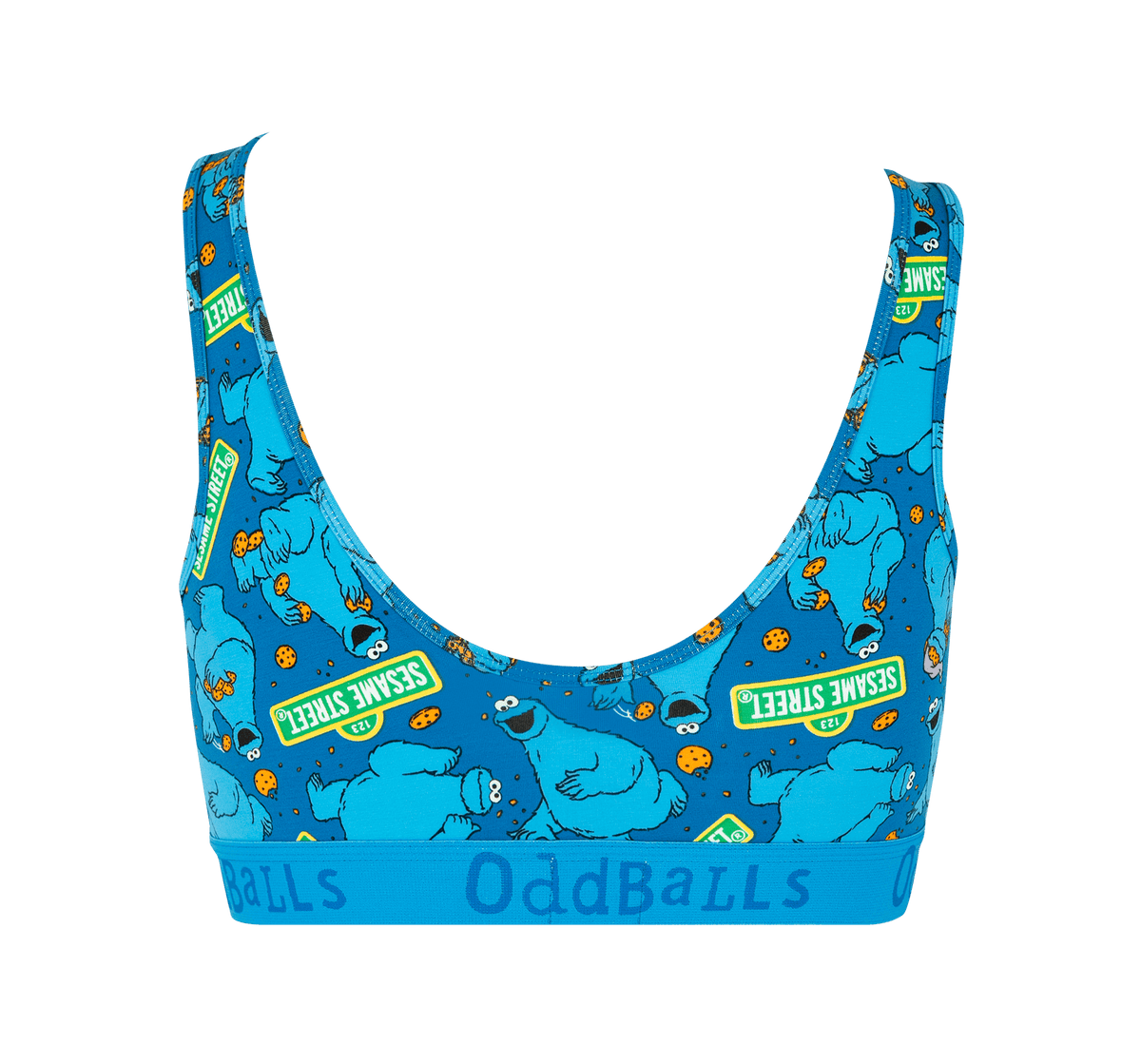 【 griguri 】border monster bra COOKIE_MONSTER_L.