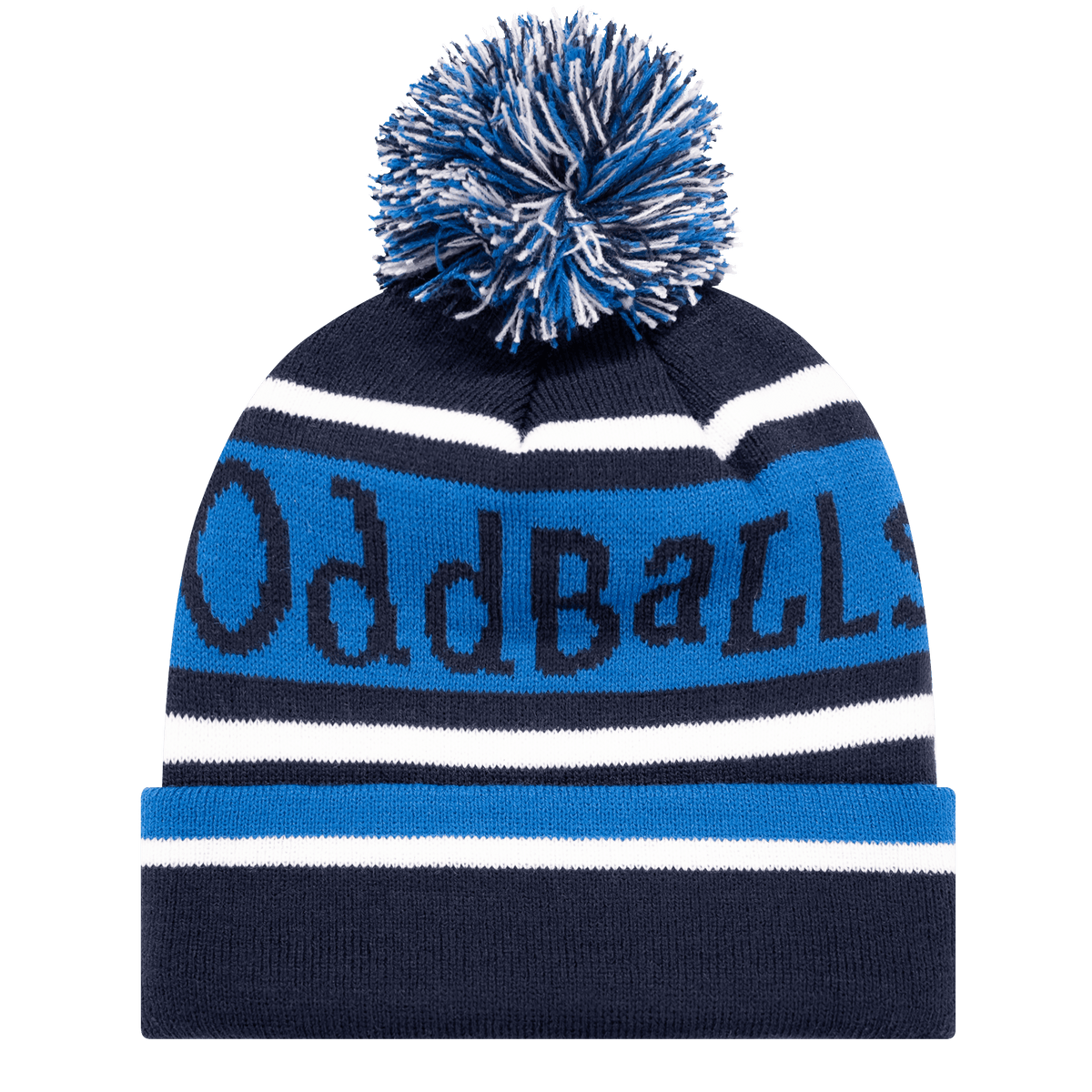 Navy Royal White Bobble Hat