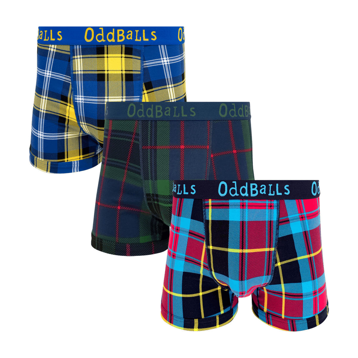 The Tartan Bundle - Mens Boxer Shorts 3 Pack