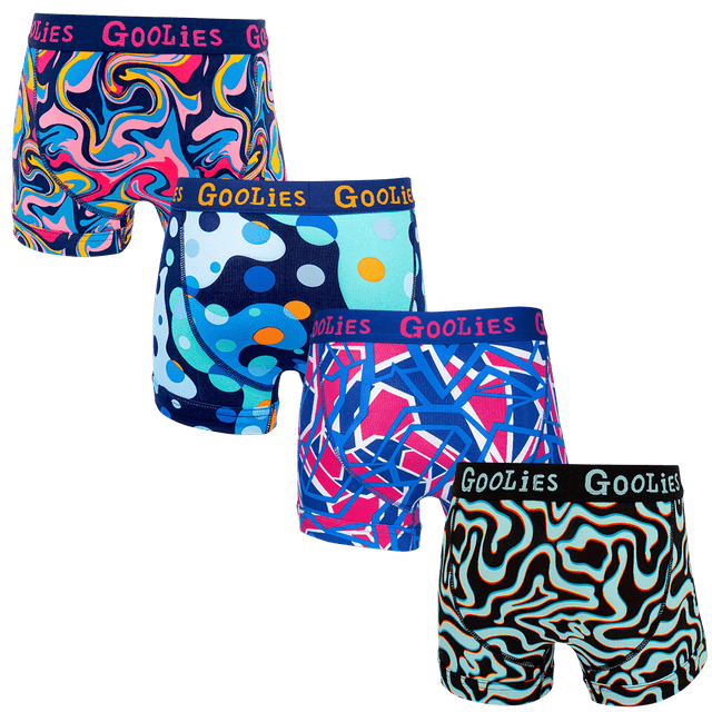 Blue Bundle - Kids Boxer Shorts 4 Pack Bundle