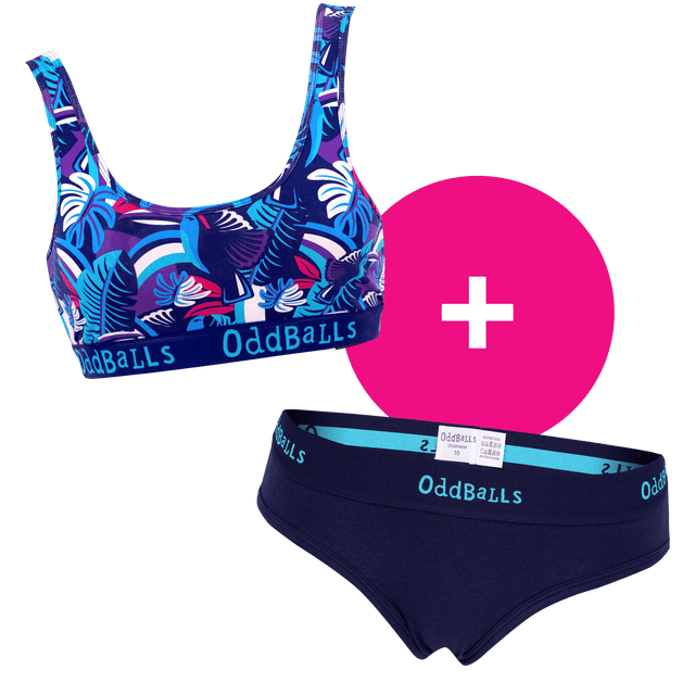 Toucan - Women's Bralette and Plain Briefs Bundle