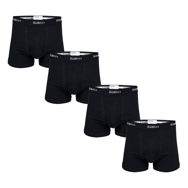 Classical Black Bundle - Mens Boxer Shorts 4 Pack Bundle