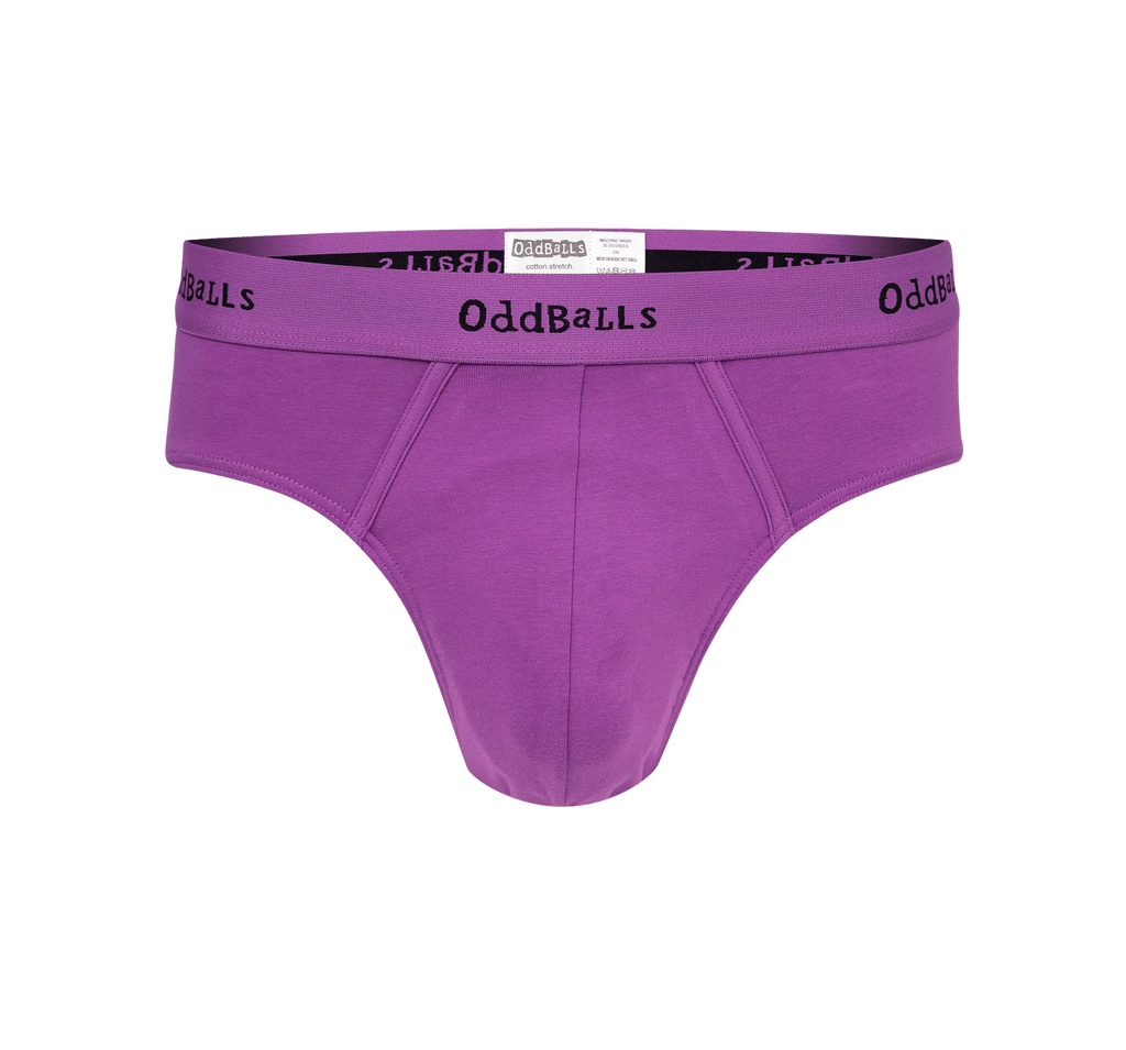 Purple & Black Mens Briefs