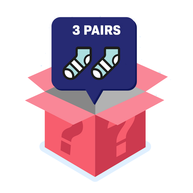 Ankle Socks Bundle - 3 Pack Mystery Box