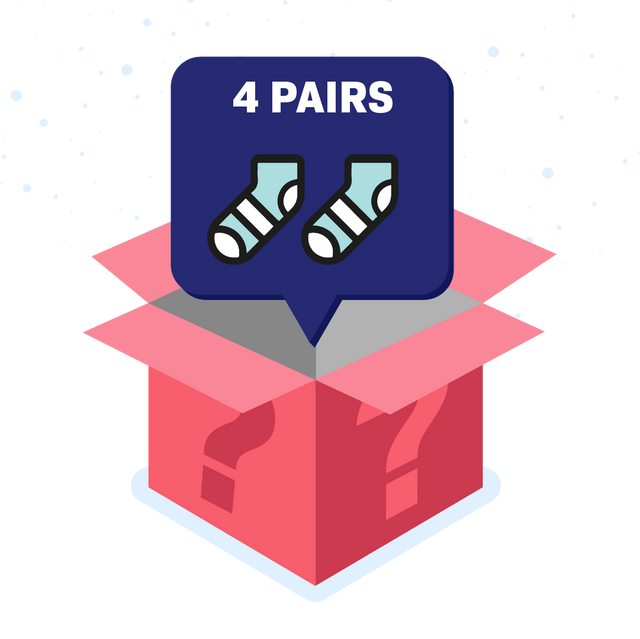 Ankle Socks Bundle - 4 Pack Mystery Box