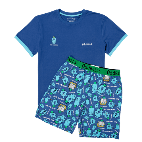 Mr Grumpy - Men's Short Pyjamas Set (T-Shirt & Shorts)