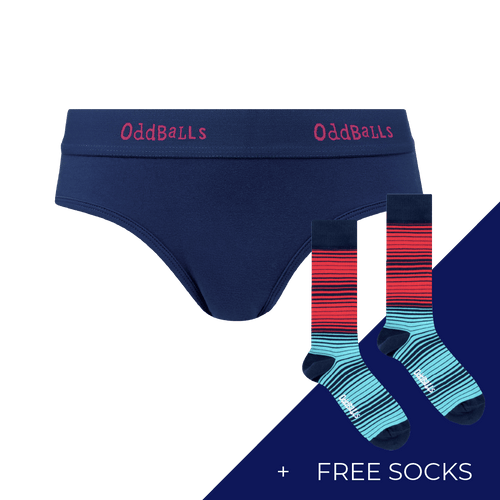 Women's Plain Brief Knickers Subscription - Monthly (Free Socks + Free Delivery!)