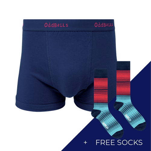 Men's Plain Cotton Boxer Shorts Subscription - Monthly Underwear (Free Socks + Free Delivery!)
