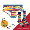 Girlies Girls Knickers Subscription - Monthly (Free Socks + Free Delivery!)