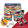 Women's Patterned Bamboo Boxer Shorts Subscription - Monthly (Free Socks + Free Delivery!)