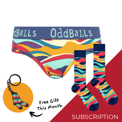 Women's Patterned Brief Knickers Subscription - 6 Months Prepaid (Free Socks + Free Delivery!)