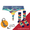 Women's Patterned Thong Subscription - Monthly (Free Socks + Free Delivery!)
