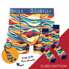 Men's Patterned Cotton Boxer Shorts Subscription - Monthly Underwear (Free Socks + Free Delivery!)