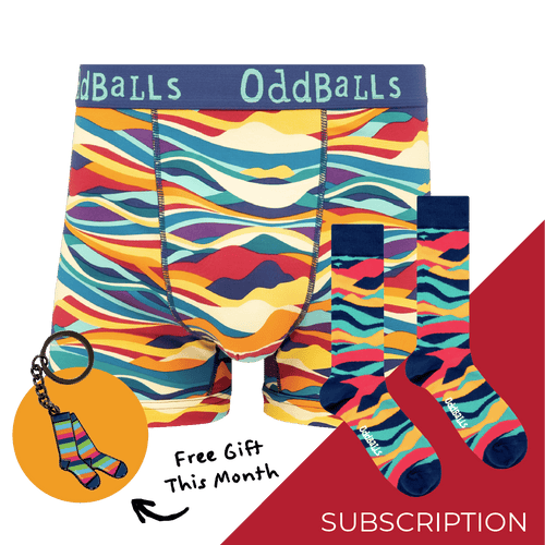 Men's Patterned Cotton Boxer Shorts Subscription - Monthly Underwear (Free Socks + Free Delivery!)