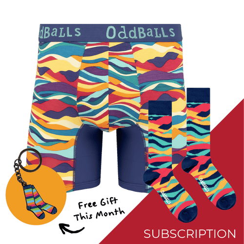 Men's Patterned Bamboo Boxer Shorts Subscription - Monthly Underwear (Free Socks + Free Delivery!)