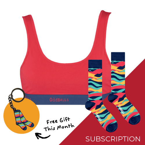 Women's Plain Bralette Subscription - 12 Month Prepaid (Free Socks + Free Delivery!)