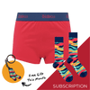 Women's Plain Cotton Boxer Shorts Subscription - Monthly (Free Socks + Free Delivery!)