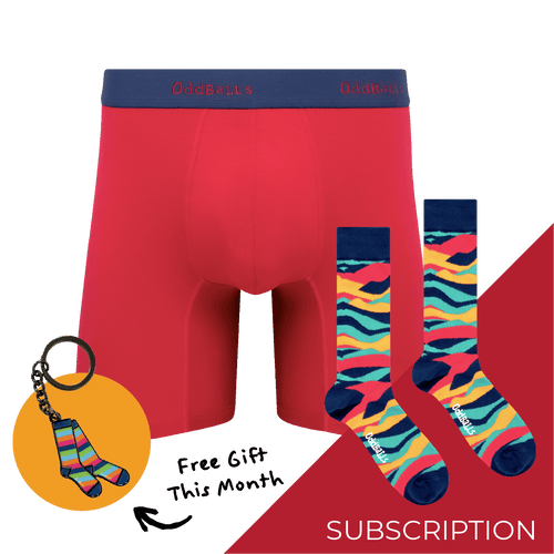 Men's Plain Bamboo Boxer Shorts Subscription - 12 Month Prepaid (Free Socks + Free Delivery!)