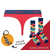 Women's Plain Thong Subscription - Monthly (Free Socks + Free Delivery!)