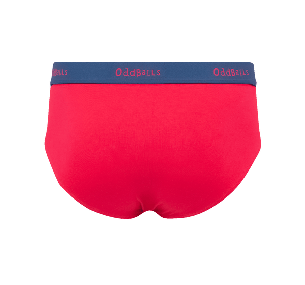 Alpine Red - Mens Cotton Briefs