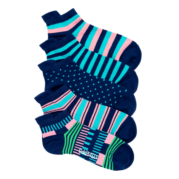 Navy Tonal Bundle - 5 Pack Trainer Sock Bundle