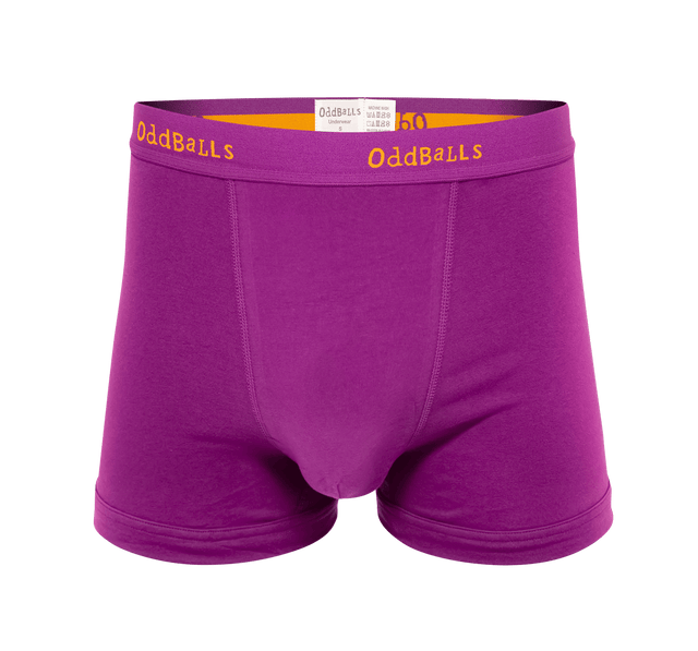 Aubergine - Mens Boxer Shorts