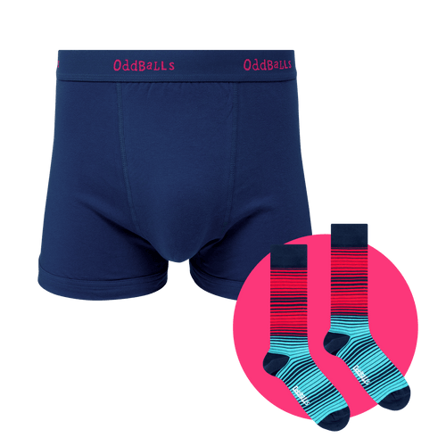 Abyss Bundle - Mens Boxer Shorts & Matching Sock