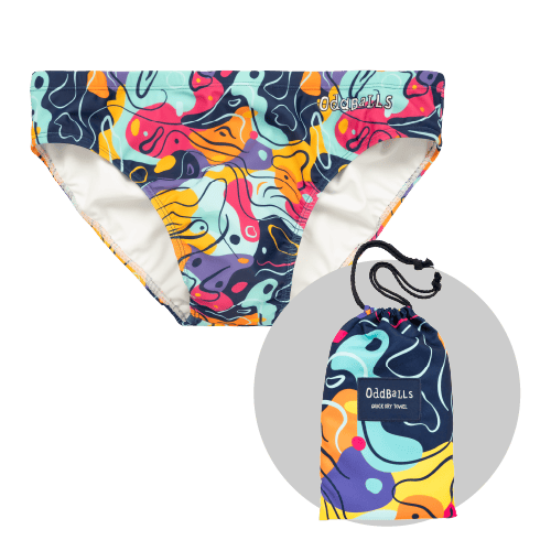 Doodle - Mens Swimming Briefs & Towel Bundle