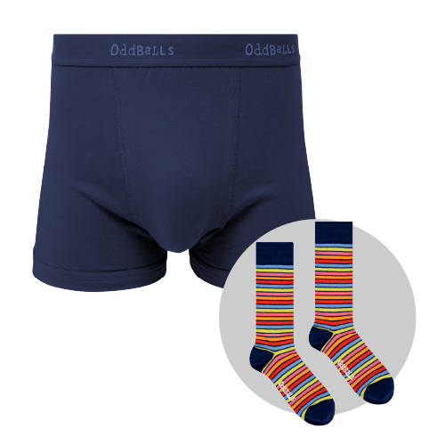 Dragonfly Bundle - Mens Cotton Boxer Shorts & Matching Sock