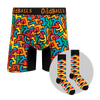 Puzzle Bundle - Mens Bamboo Boxer Shorts & Matching Sock