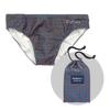 Classic Orange/Navy - Mens Swimming Briefs & Towel Bundle