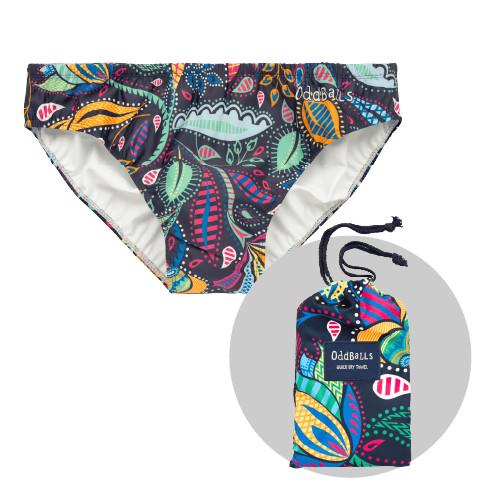 Magic Garden - Mens Swimming Briefs & Towel Bundle