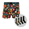Petal Power Father's Day Bundle - Mens Boxer Shorts & Matching Socks