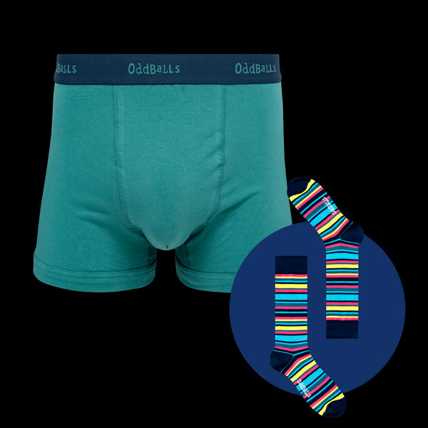 Atlantic - Mens Boxer Shorts & Matching Sock