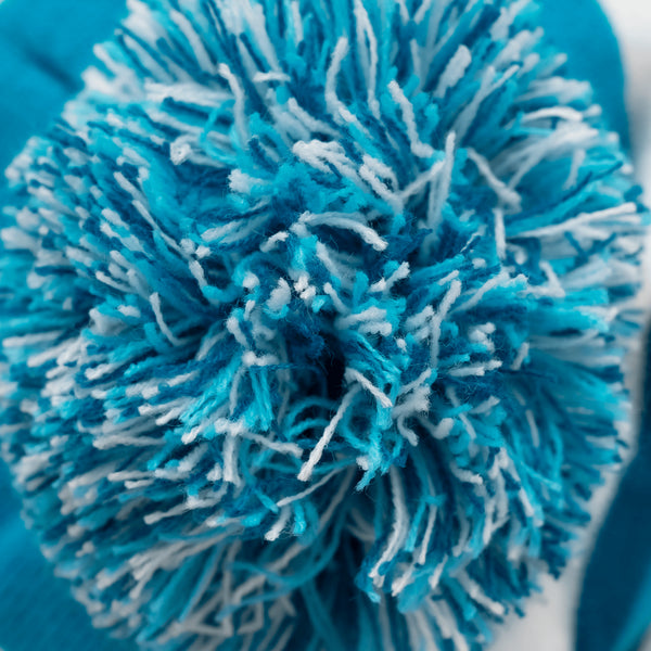 Baby Blue / Blue / White - Bobble Hat
