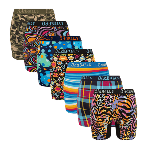 Bargain Bums Bundle - Ladies Bamboo Boxer Shorts 7 Pack