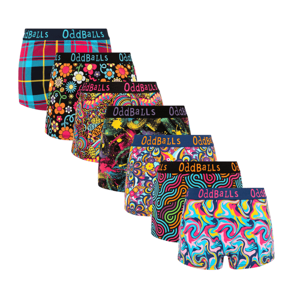 Bargain Bums Bundle - Ladies Cotton Boxer Shorts 7 Pack front