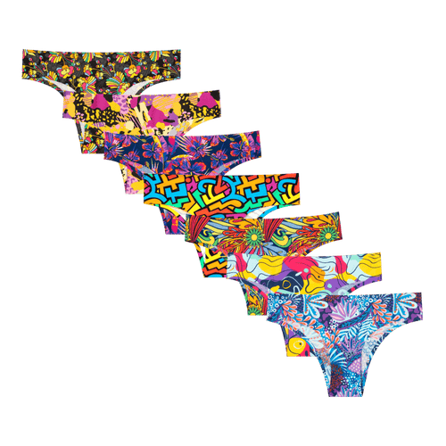 Bargain Bums Bundle - Ladies Seamless Brazilian Briefs 7 Pack