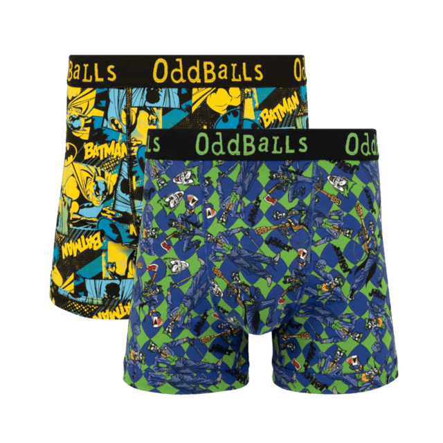 Batman & The Joker Bundle - Mens Cotton Boxer Shorts 2 Pack