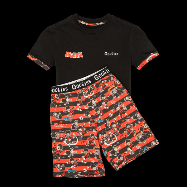 Beano Black and Red - Kids Short Pyjamas Set (T-Shirt & Shorts)