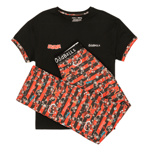Beano Black and Red - Women's Long Pyjamas Set (T-Shirt & Trousers)