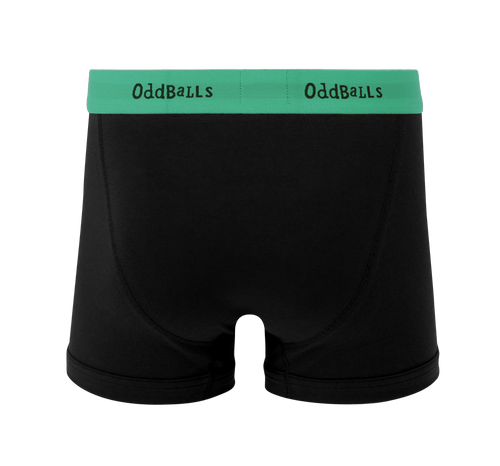 Green & Black - Mens Cotton Boxer Shorts