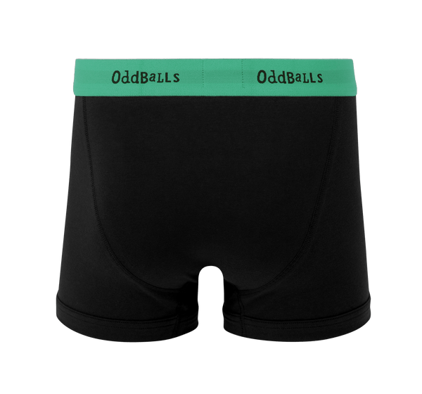 Green & Black - Mens Boxer Shorts