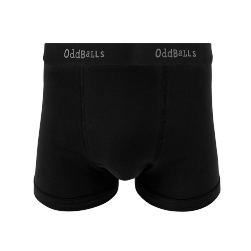 Black & Grey - Mens Cotton Boxer Shorts