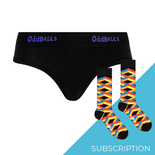 Women's Plain Brief Knickers Subscription - Monthly (Free Socks + Free Delivery!)