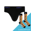 Men's Plain Cotton Brief Subscription - Monthly Underwear (Free Socks + Free Delivery!)