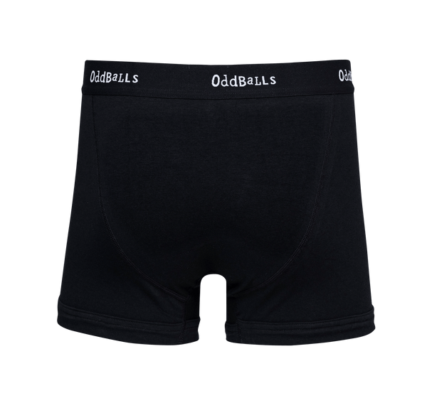 Classic Black - Mens Cotton Boxer Shorts