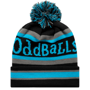 Black / Blue / Grey - Bobble Hat