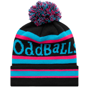 Black / Blue / Pink - Bobble Hat